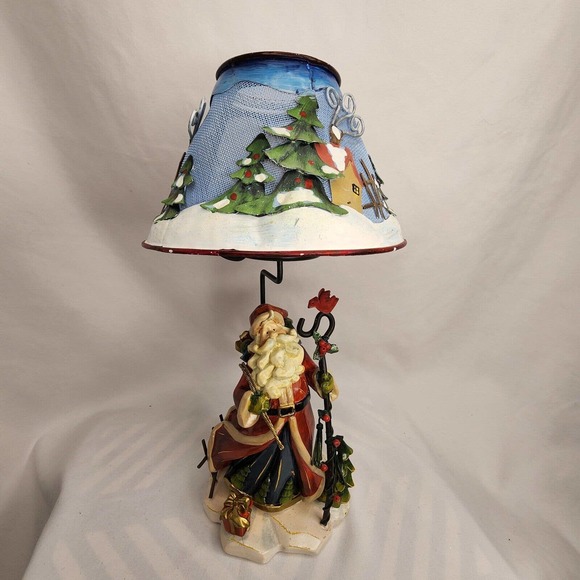 Holiday Christmas Old St. Nick Candleholder with votive Home Interiors Gifts GTC - Picture 1 of 7